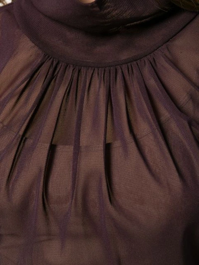 VICTORIA BECKHAM 雪纺罩衫 - 紫色