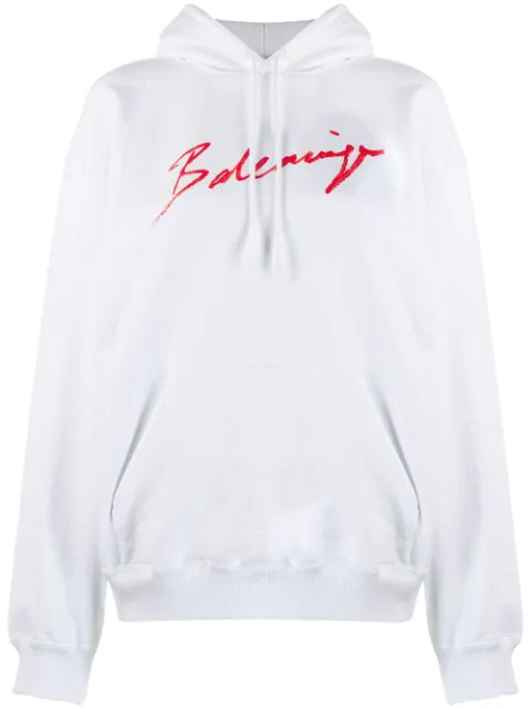 balenciaga back logo hoodie