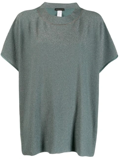 Shop Fabiana Filippi Sparkly T-shirt In Blue