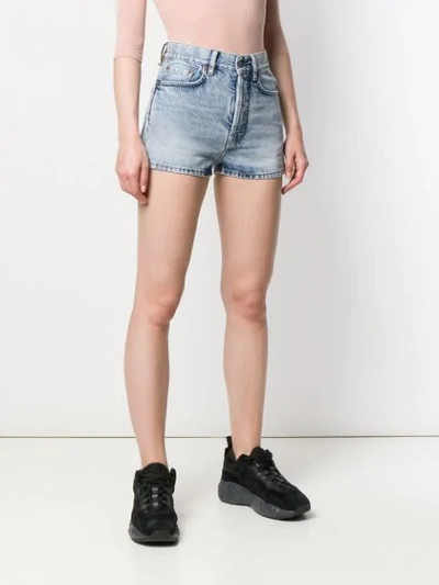 Shop Acne Studios Denim Shorts In Blue