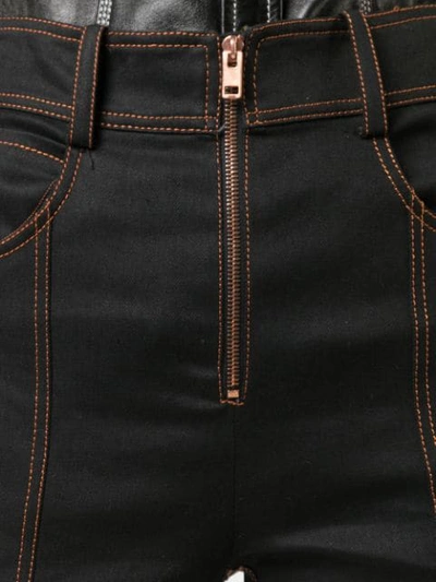 Shop Proenza Schouler High-rise Flared Jeans In Black