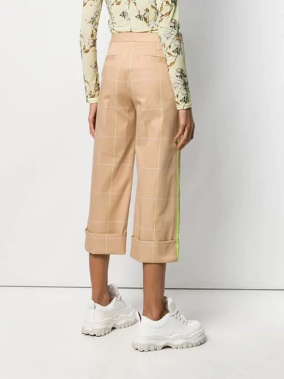 Shop Off-white Hose Mit Karomuster In Neutrals