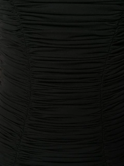 Shop Balmain Rhinestone Embellished Mini Dress In Black