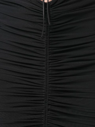 Shop Cinq À Sept Ruched Fitted Skirt In Black