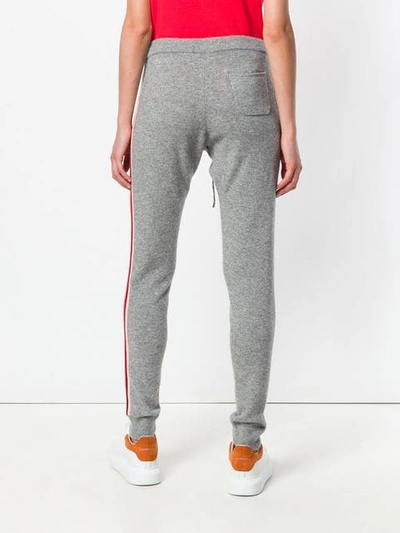 Shop Chinti & Parker Drawstring Side-stripe Trousers In Grey