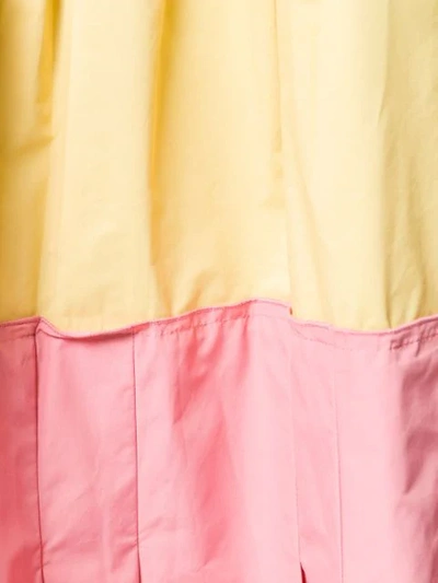 Shop Plan C Colour Block Maxi Skirt In Yellow