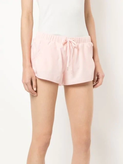 Shop The Upside Drawstring Running Shorts In Pink