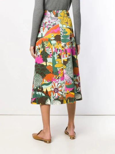 Shop La Doublej Long Santa Monica Skirt In Green