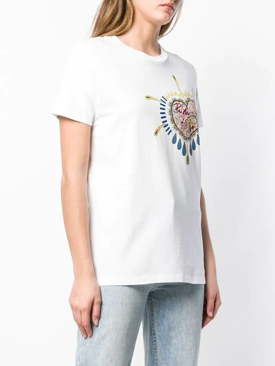 Shop Etro Paisley & Love T In White