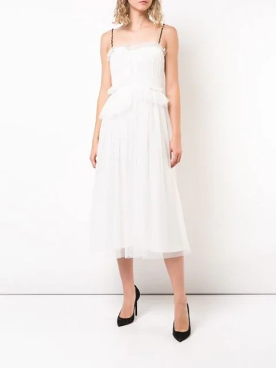 Shop Jason Wu Collection Ruched Cocktail Dress In White