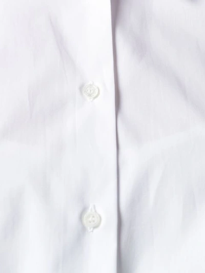 Shop Neil Barrett Belted Shirt Dress In White