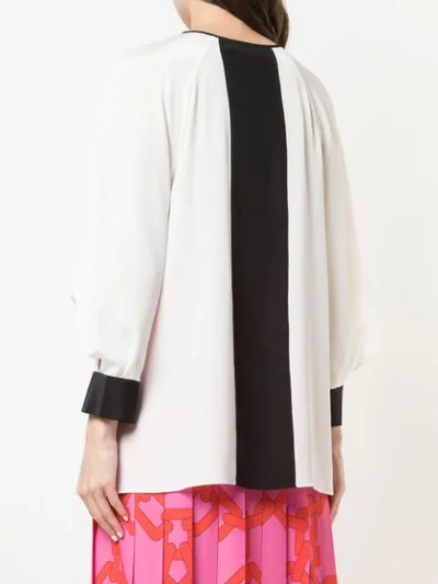 Shop Diane Von Furstenberg Aime Cut Out Top In White