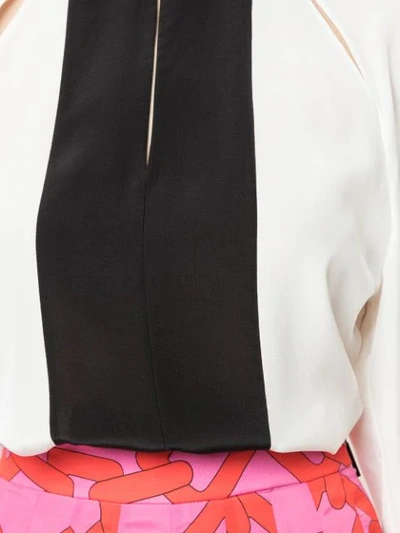 Shop Diane Von Furstenberg Aime Cut Out Top In White