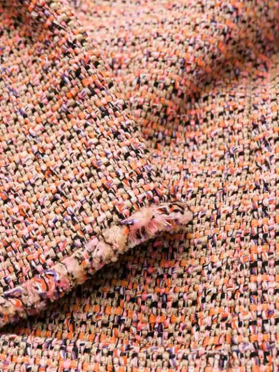 Shop Etro Tweed Coat In 750 Multicolor