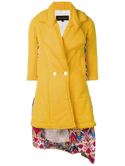 Pre-owned Comme Des Garçons Docking Puff Coat In Yellow