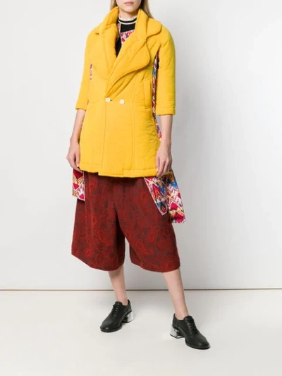 Pre-owned Comme Des Garçons Docking Puff Coat In Yellow