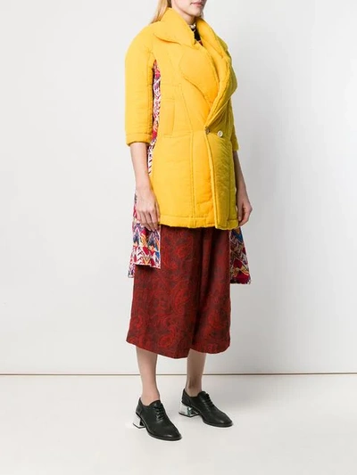 Pre-owned Comme Des Garçons Docking Puff Coat In Yellow