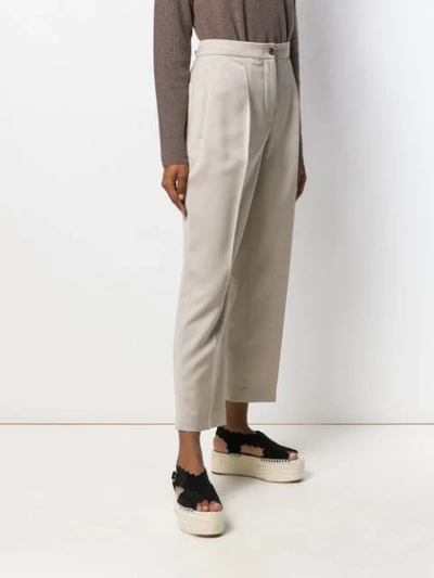 Shop Joseph Straight-leg Trousers In Neutrals