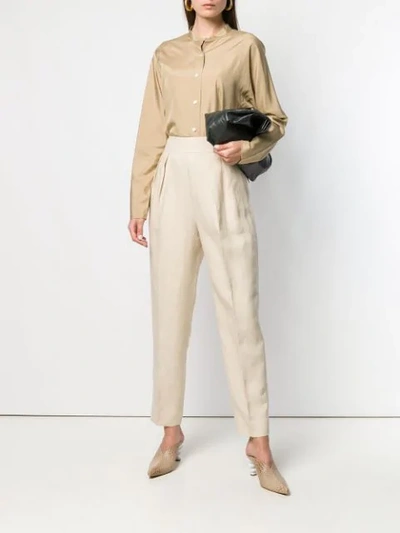 Shop Theory Casual Trousers In Neutrals