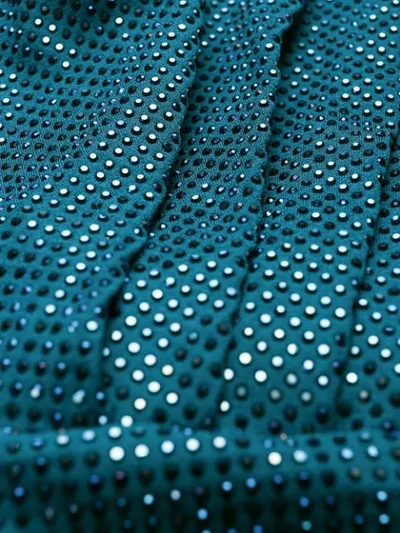 ALEXANDRE VAUTHIER GLASS-EMBELLISHED ASYMMETRIC DRESS - 蓝色