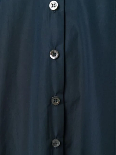 Shop Aspesi Short Sleeved Shirt Dress - Blue