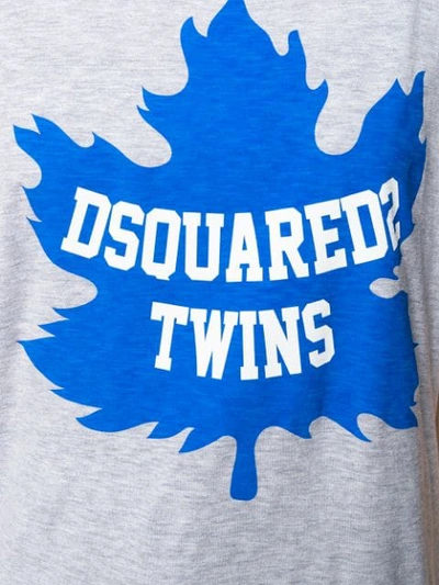 Dsquared2 Grey Cotton T-shirt In Grey