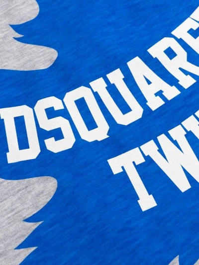 Dsquared2 Grey Cotton T-shirt In Grey
