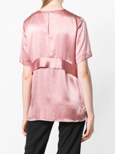 Shop Pinko Belted Blouse In Pink