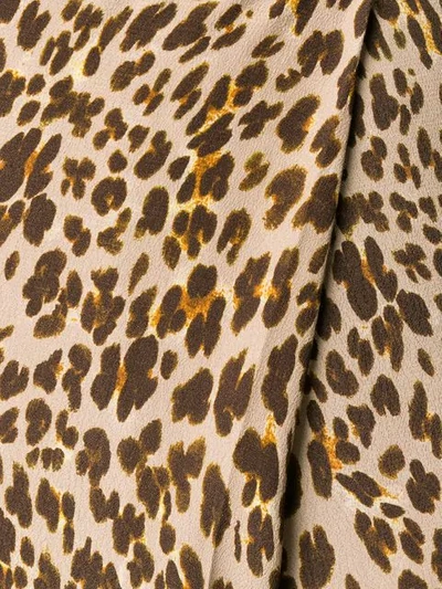 ANDAMANE 豹纹半身裙 - 棕色