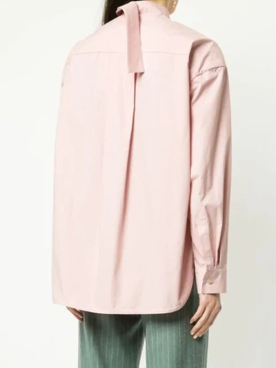 Shop Walk Of Shame Concealed Front Shirt In Pink