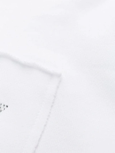 Shop Philosophy Di Lorenzo Serafini Embellished Logo Sweatshirt In White