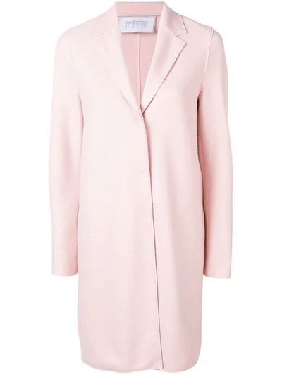 Shop Harris Wharf London Single Breasted Coat In Pink