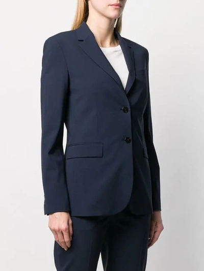 Shop Theory Fitted Tailored Blazer In Blue
