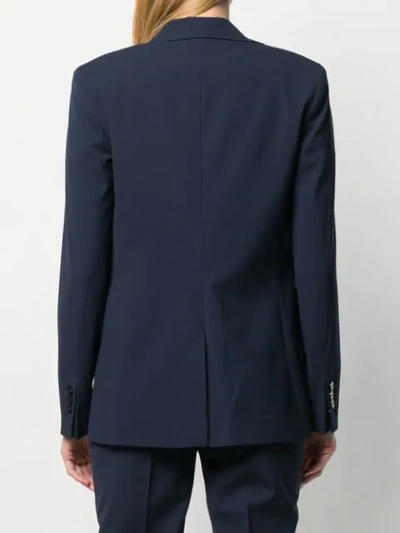 Shop Theory Fitted Tailored Blazer In Blue