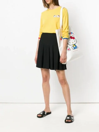 Shop Chinti & Parker Pullover Mit Hello-kitty-stickerei - Gelb In Yellow
