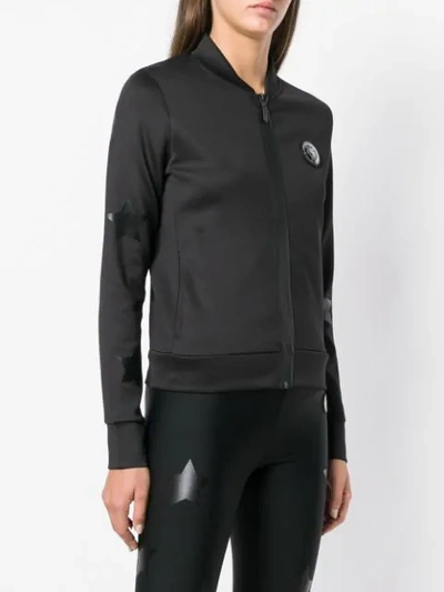 Shop Plein Sport Star Print Fitted Jacket In Black
