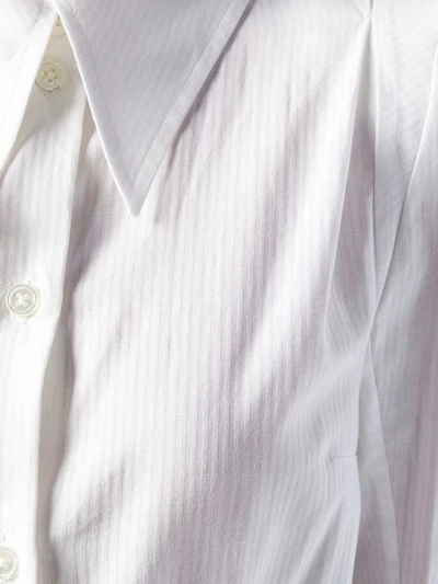 Shop Ann Demeulemeester Structured Shoulder Shirt In White