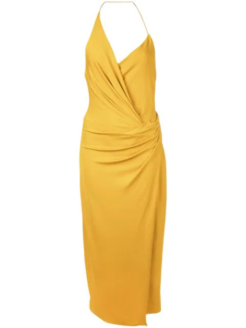 cushnie yellow dress