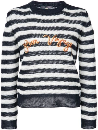 Shop Alexa Chung Bon Voyage Knitted Sweater - Blue