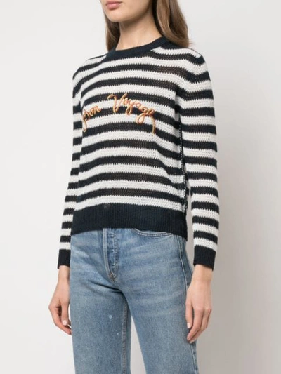 Shop Alexa Chung Bon Voyage Knitted Sweater - Blue