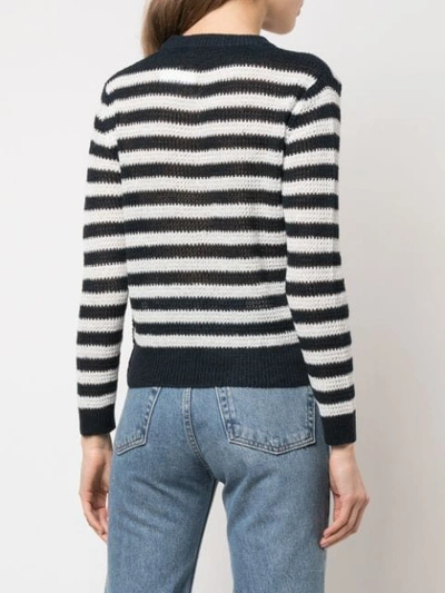 Shop Alexa Chung Bon Voyage Knitted Sweater - Blue