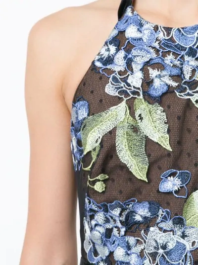 embroidered hydrangea gown