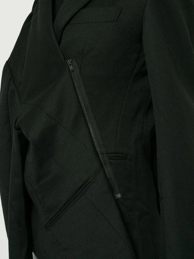Shop Moohong Extreme Deconstructed Blazer In Black