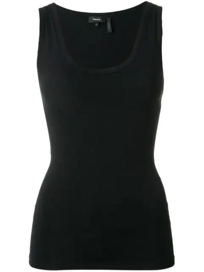 Shop Theory Scoop Neck Vest Top In Black