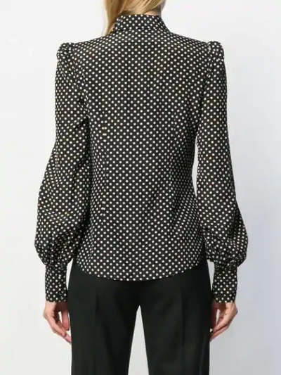 Shop Marc Jacobs Polka-dot Blouse In Black