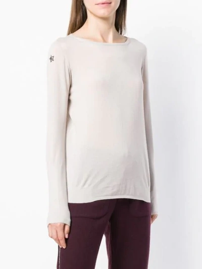 Shop Lorena Antoniazzi Cashmere Sweater In Neutrals