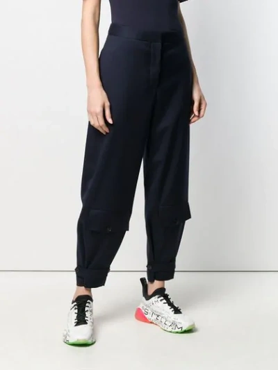 Shop Stella Mccartney Tailored Tapered Trousers In Blue