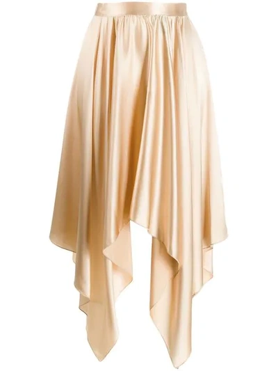 Shop Federica Tosi Sabbia Asymmetric Skirt In 008 Sabbia