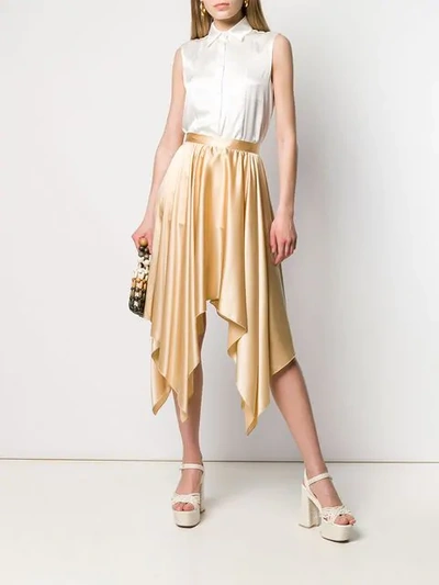 Shop Federica Tosi Sabbia Asymmetric Skirt In 008 Sabbia