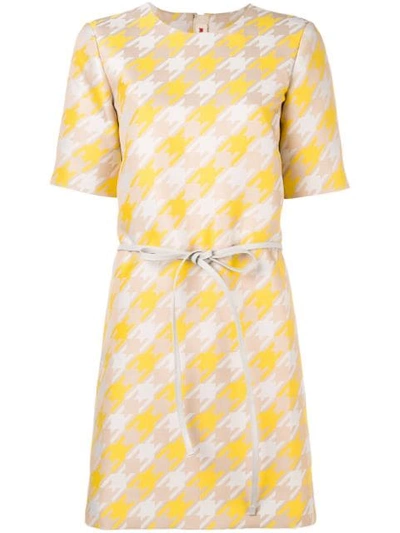 Shop Marni Oversized Shirt Dress In Yellow